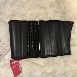 Black waist corset belt #waisttraining xs 