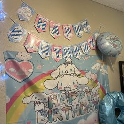 Cinnamon Roll Birthday Decorations 