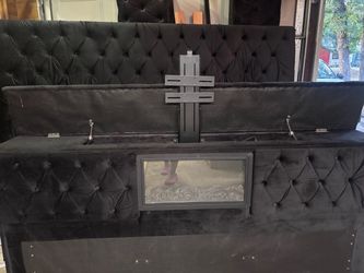King size platform bed