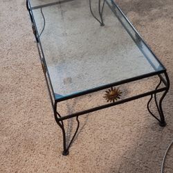 Glass Top Coffee Table 