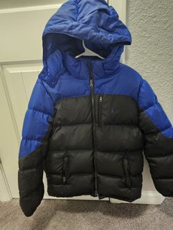 Kids Polo Puffer Coat w/removable Hood