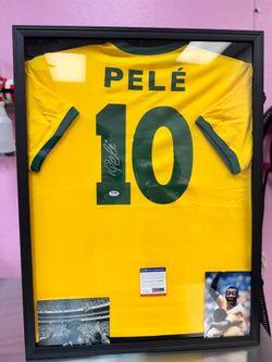 Pele Signed Brazil Soccer Jersey PSA/DNA Certified