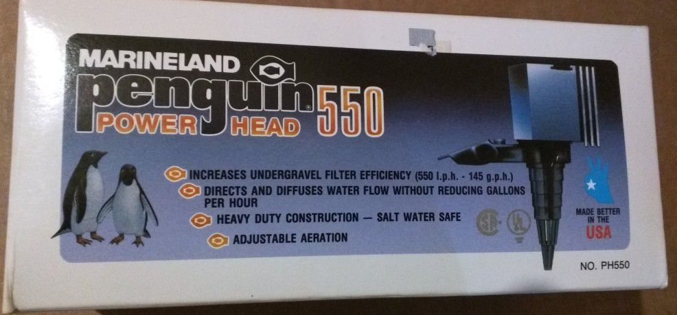 New Marineland Penguin Power Head 550