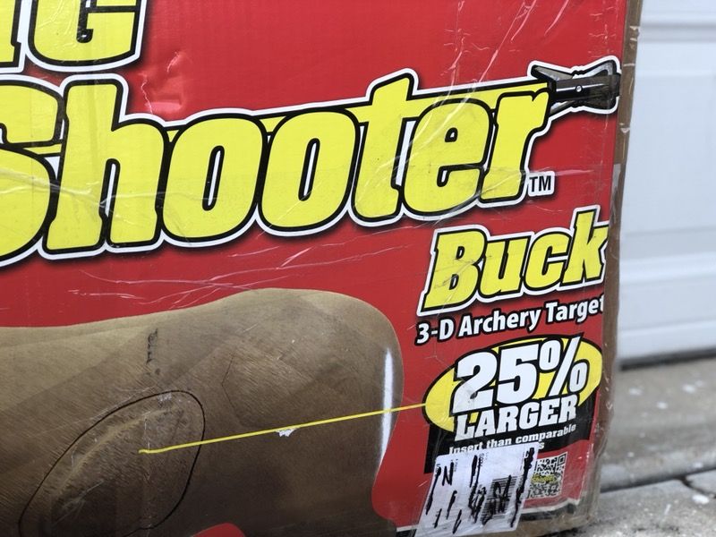 New bigger buck big shooter buck 3-d archery target
