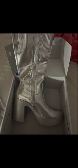 Silver boots