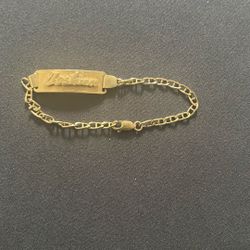 18k Gold Name Bracelet(OBO)