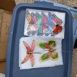 Hand Made Butterflys And Dragon Fly 