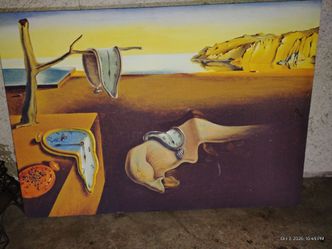 Large Salvador Dalí “The Persistence of Memory” Surrealist Canvas Wall Art