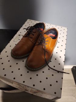 size 10 brown toddler dressy shoe