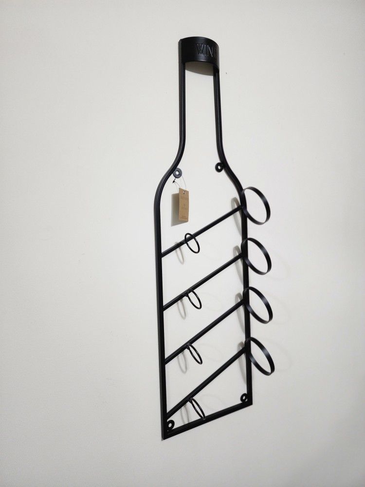 Metal Wall Wine Rack