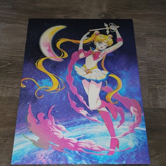 Sailor Moon Image Changing 3D Holographic Lenticular Anime Poster