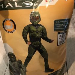Halo Master Chief Boy Costume Size Medium 7-8 -Preowned 