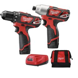 M12 12V Lithium Ion Drill driver / Impact Driver Combo Kit 