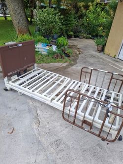 Hospital bed and mattress