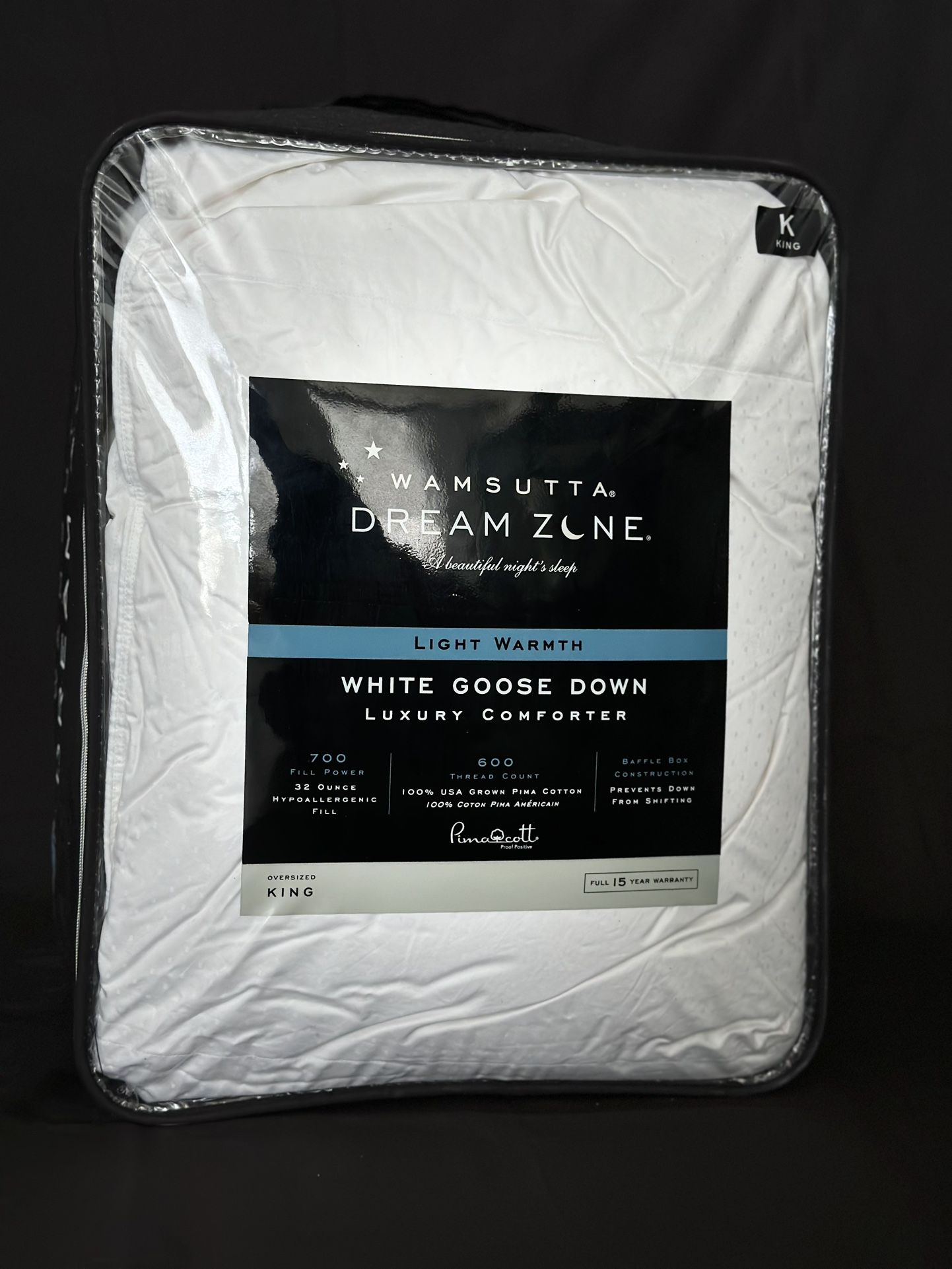 Wamsutta dream zone White goose down 2024 luxury comforter