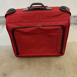 Like New Victorinox Red Garment Rolling Suitcase