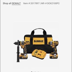 Dewalt Xr Drill Set 