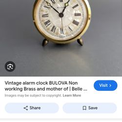 BULOVA Vintage Alarm Clock 