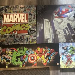 Marvel Decoration Frames (selling as a bundle) $65 dlls. 