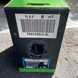1000 ft. Blue CMP (Plenum Rated) Cat6e 600 Cable 