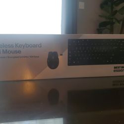 Keyboard & Mouse (New, Open Box) - Batteries Included 