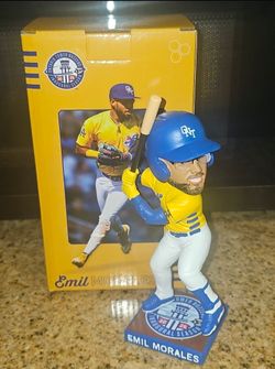 Emil Morales Ontario Tower Buzzers Season ticket holder bobblehead, New