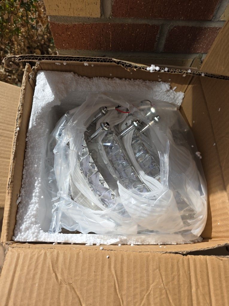 New' Smaller Round Crystal Chandelier