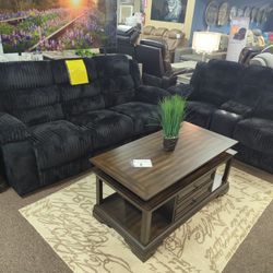SUPER COMFY RECLINING SOFA AND LOVESEAT SET 