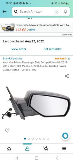 Passenger Mirror 2015-2018 Silverado