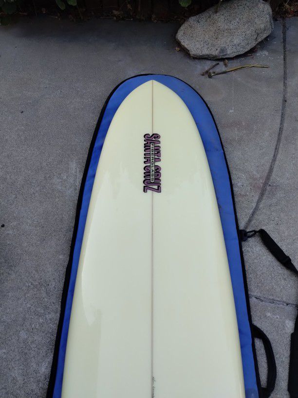 Fiberglass Santa Cruz 7'2" Surfboard 