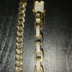 Gold plated bracelets 