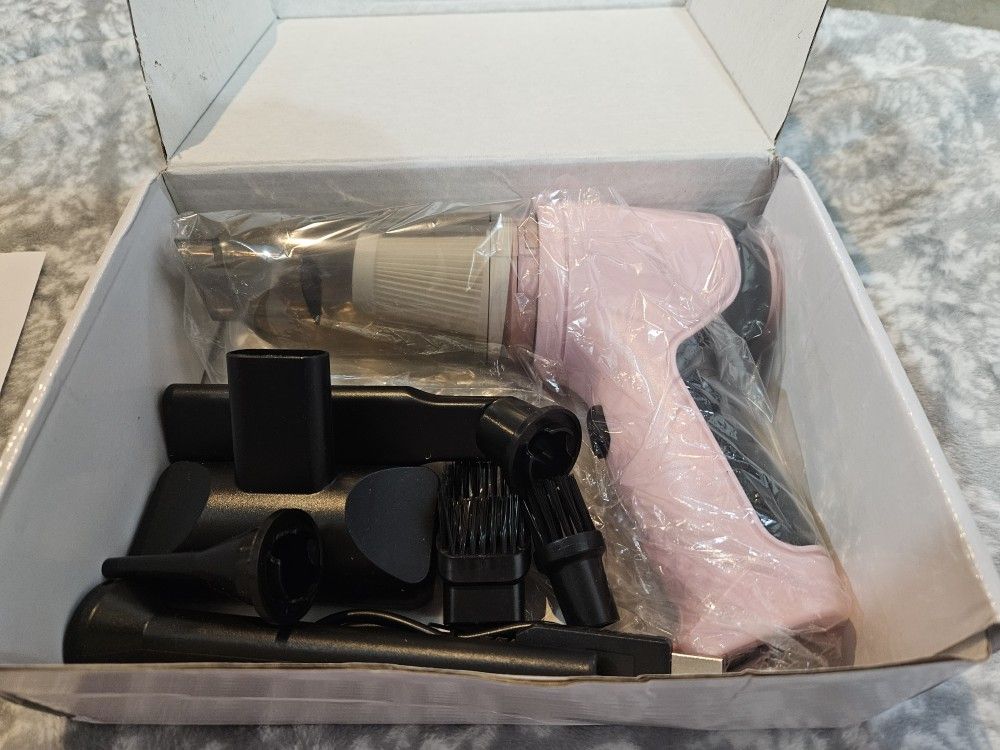 Mini Pink Car/Desk Vacuum Cleaner