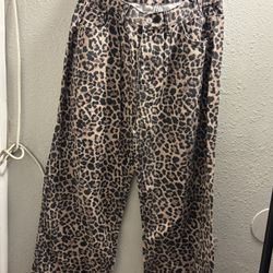 Animal Print Jeans