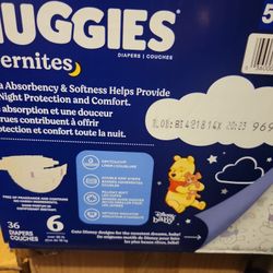 Huggies Overnites Brand New Box Size 6 $15