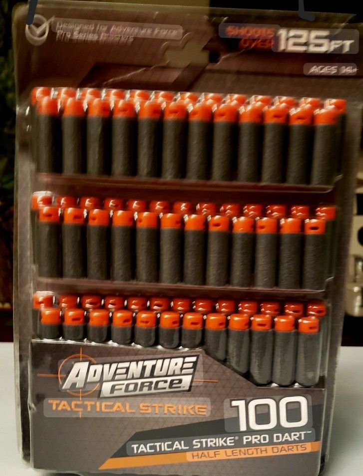 Adventure Force Tactical Strike 100 Half-Length Pro Dart Blaster Refill Darts Shoots over 125 ft