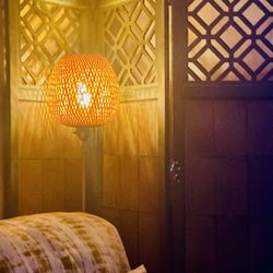 BOHO Shabby BAMBOO Wicker LAMP