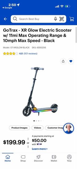 Electric Scooter GoTrax - XR Glow