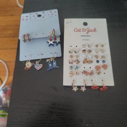 Earrings - 4th Of July