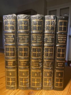 Easton Easton Press ANNE RICE: THE VAMPIRE CHRONICLES 5 Volumes