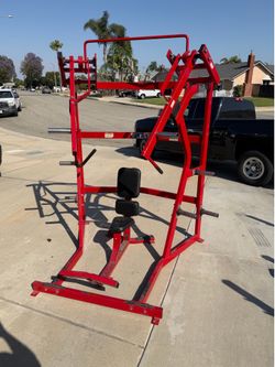 Ground base Hammer strength jammer with bench for incline press