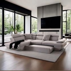 Modern sectional sofa sale- limited supply- zero interest Finance available- shop now pay later.  