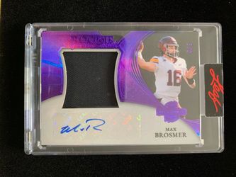 2026 Leaf Spectacular Rookie Signature Swatch – Max Brosmer 3/8