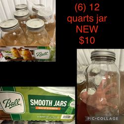 $10 (6) 12q Jars 