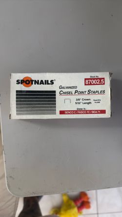 Galvanized Chisel Point Staples