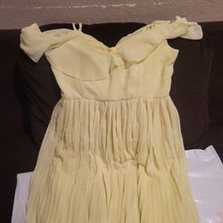 Brides Maid Dress,  Dress Color Lemon