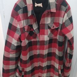 Red and Black Flannel Jacket