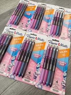 Paper Mate InkJoy Gel Pens, Candy Pop Colors, Medium (0.7mm) Point, Retractable, 4 Count