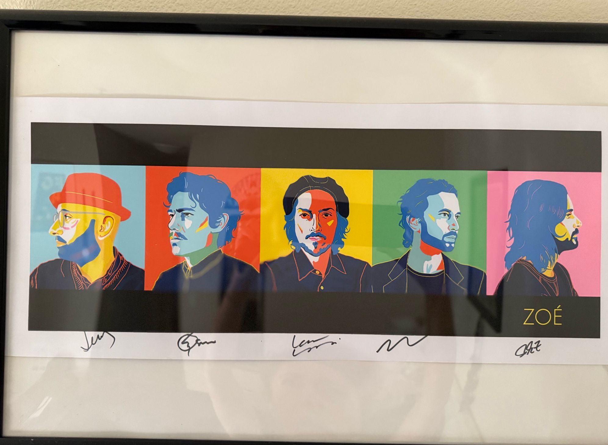 ZOE Band Signed Poster 
