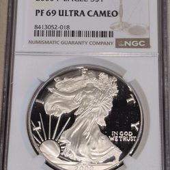 2000-P American Eagle NGC PF 69 Ultra Cameo