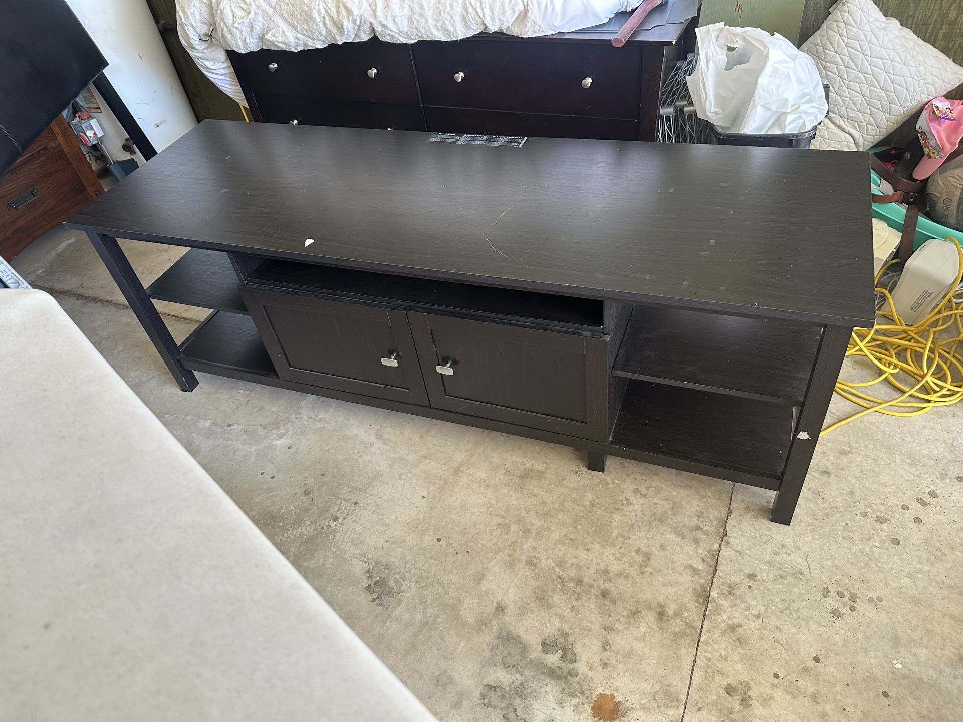 TV Stand with Shelves
